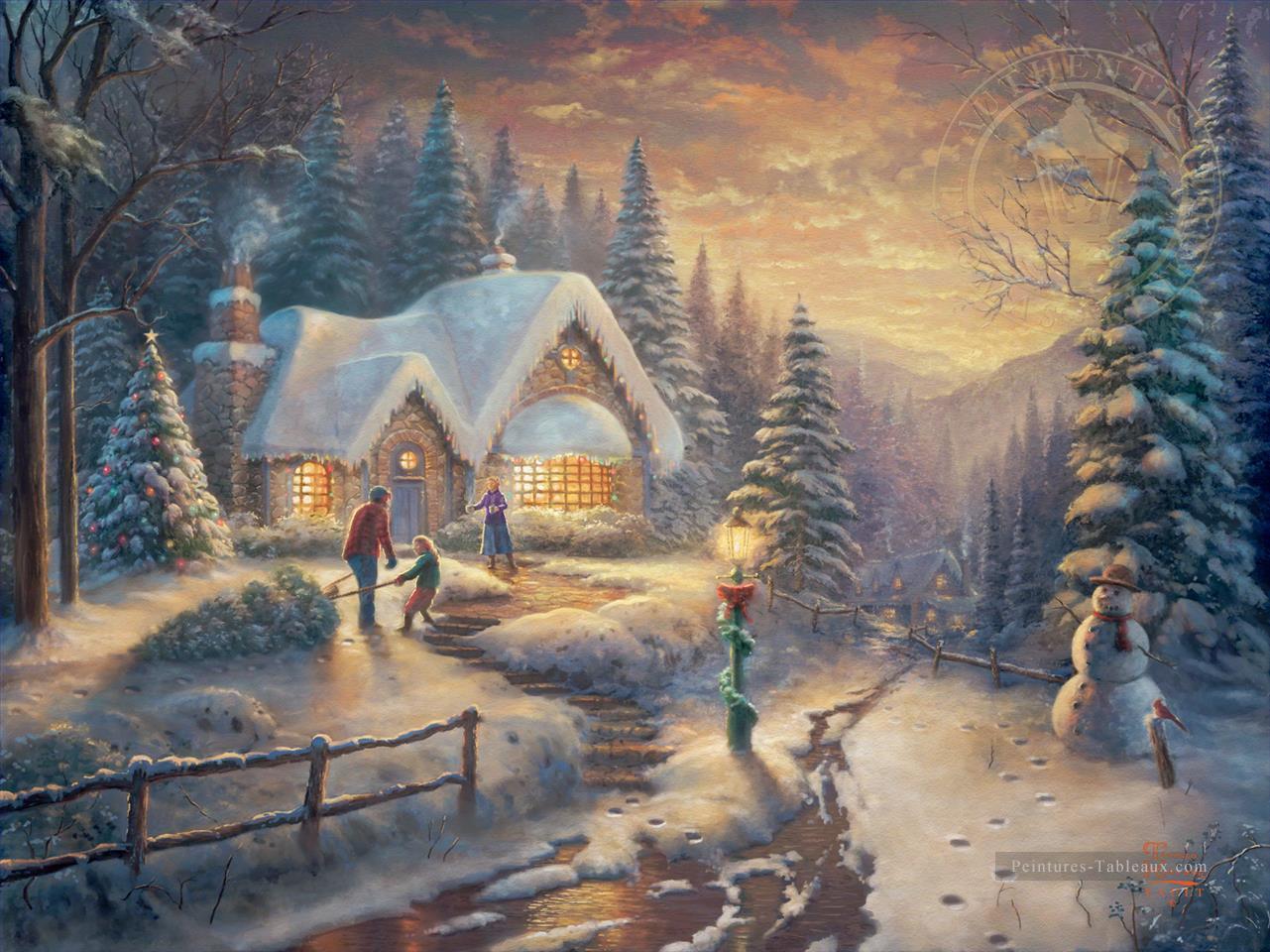 Country Christmas Homecoming TK Peintures à l'huile